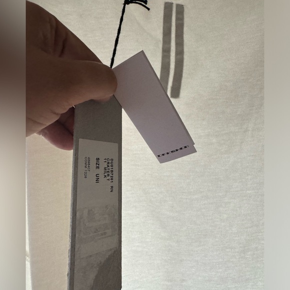 Rick Owens Crater T Milk white DU01B7261 RN O/S long sleeve Unisex - Picture 6 of 15